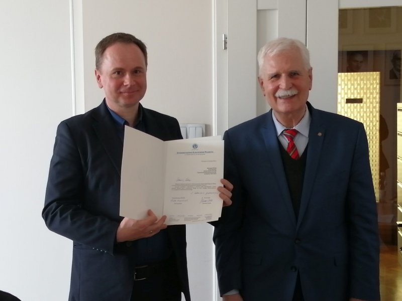 Nominację odbiera Kol. Jacek Kusznier.