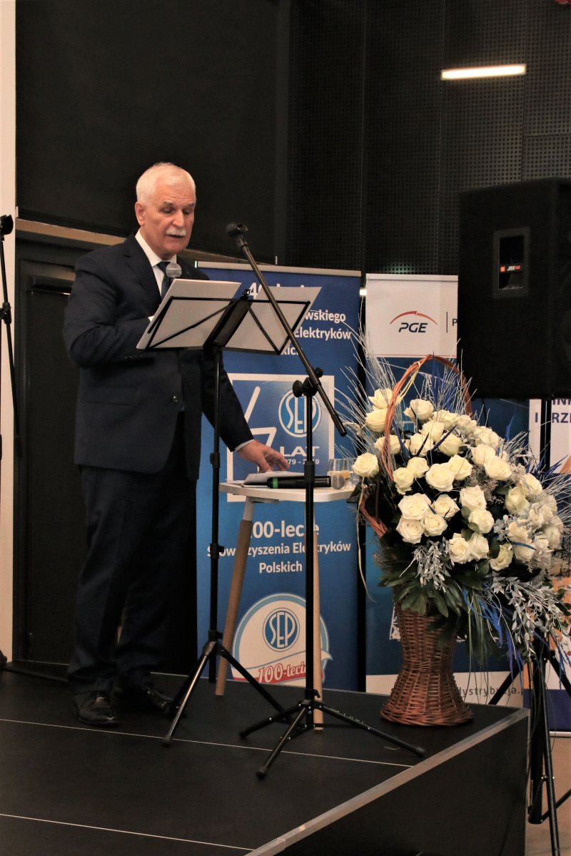 Wystąpienie prezesa Stowarzyszenia Elektryków Polskich Piotra Szymczaka
