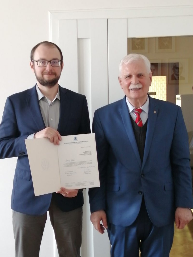 Nominację odbiera Kol. Przemysław Sadłowski.