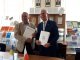 Podpisanie umowy z Instytutem Elektrodynamiki - prof. A.V. Kirilenko i prezes P. Szymczak